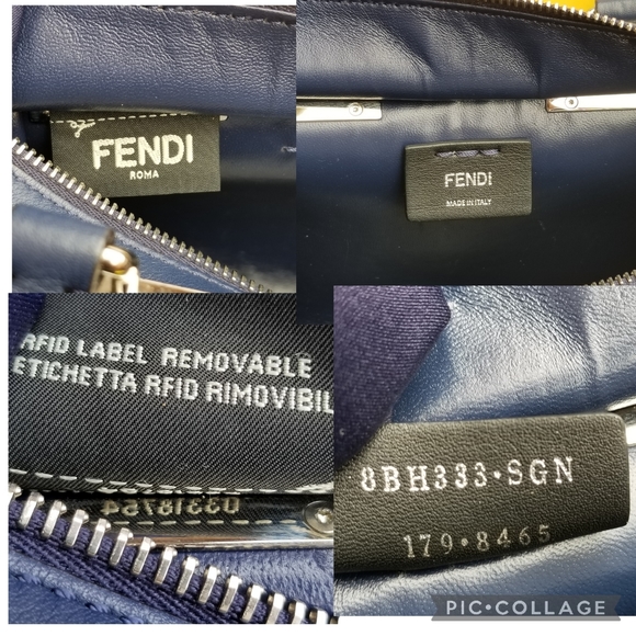 Fendi Petite 3Jours Studded Leather satchel handbag - Picture 16 of 16